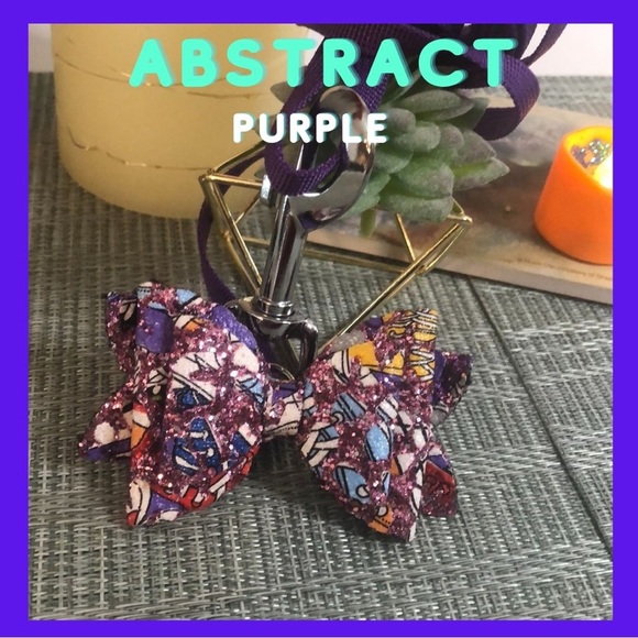 #14 Dog Leash and Detachable Bow Set in Abstract🐾🎨 - Picture 15 of 16